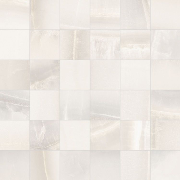 Akoya White Matte Mosaic 12 x 12
